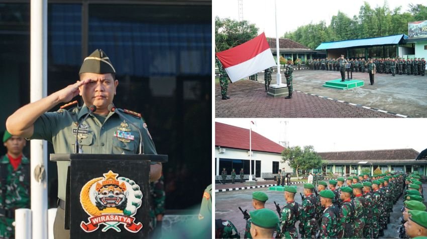 Upacara Bendera 17-an Gabungan Kodim 1617/Jembrana Perkuat Soliditas dan Semangat Pengabdian