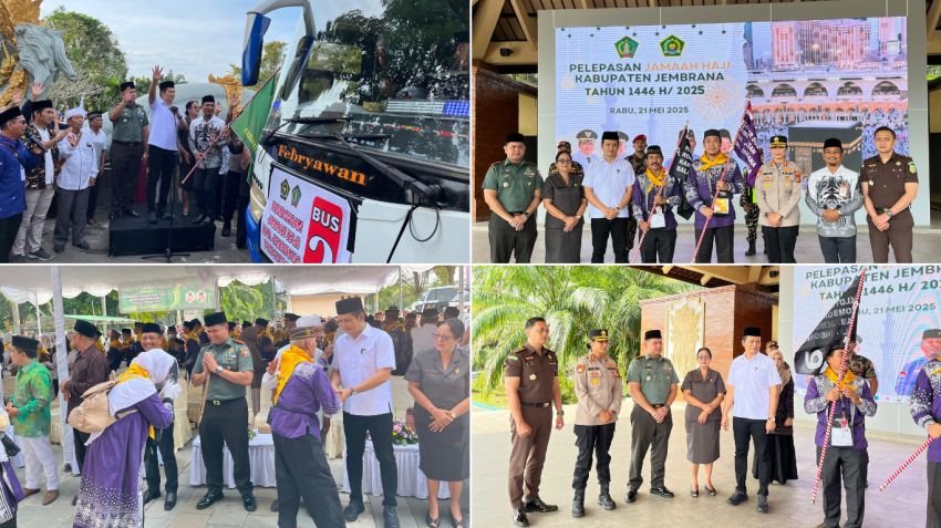 Pemerintah Kabupaten Jembrana Lepas 87 Jemaah Haji ke Tanah Suci