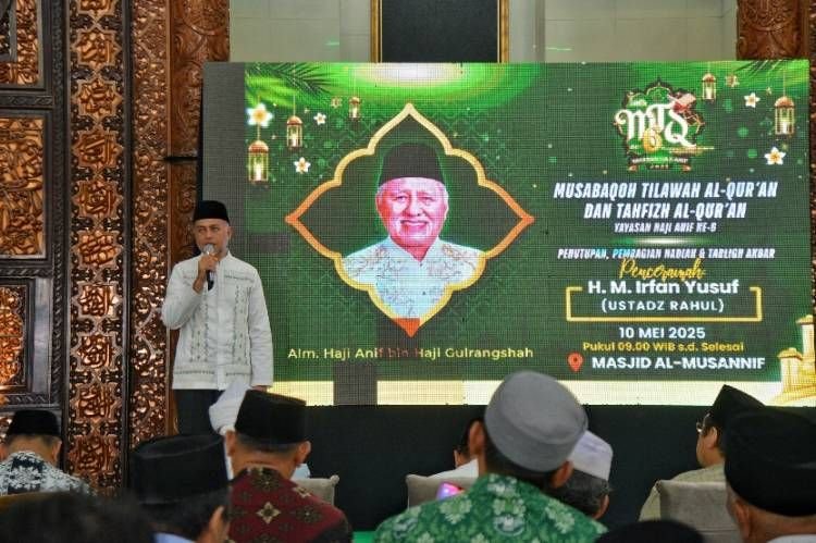 MTQ ke-6 Haji Anif Resmi Ditutup, Ijeck: Ini Wujud Kecintaan terhadap Alquran