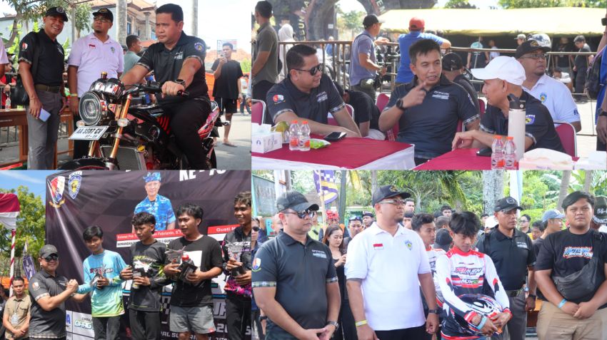 Sukses! Dan Lanud Rai Drag Bike Cup 2025 Guncang Jembrana, Ribuan Penonton Padati Lintasan Balap