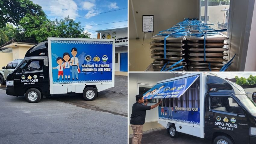 Dukung Program Pemerintah, Polda Bali Salurkan 320 Porsi Makanan Bergizi Gratis ke Sekolah