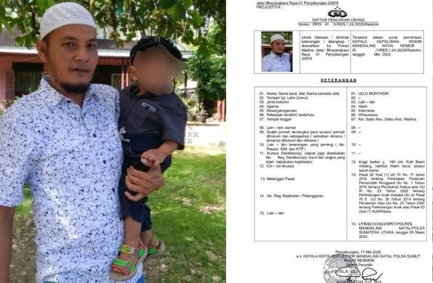 Polres Mandailing Natal Tetapkan Lelo Monthori Sebagai DPO Kasus Pencabulan Anak