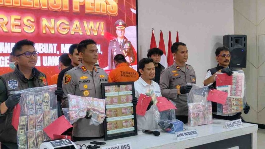 Dua Oknum Kades di Ngawi Terlibat Sindikat Uang Palsu, Polisi Ungkap Jaringan Antarprovinsi