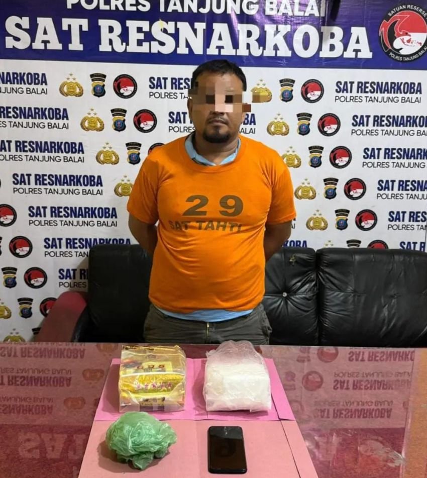 Polisi Nyamar Jadi Pembeli, Berhasil Tangkap Kurir Sabu 1 Kg di Tanjung Balai