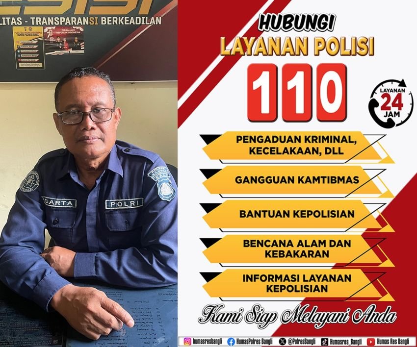 Polres Bangli Gencarkan Sosialisasi Layanan Call Center 110 untuk Tingkatkan Pelaporan Kamtibmas