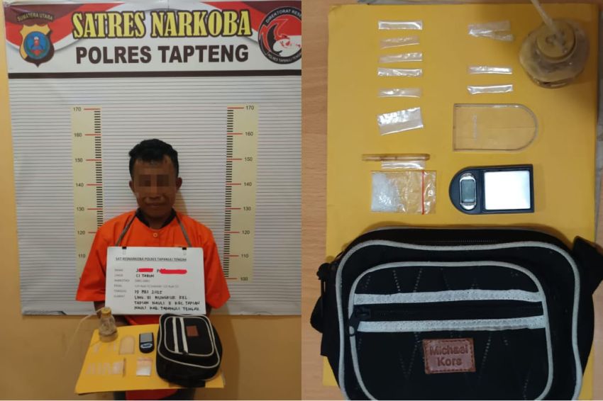 Warga Bakar Gubuk Transaksi Narkoba di Tapian Nauli, Bandar Sabu Ditangkap Polisi