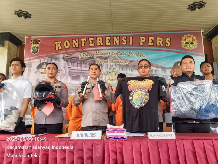 Polres Gianyar Tangkap Pelaku Premanisme Berkedok Ormas Pencak Silat