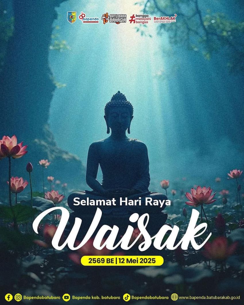 Bapenda Kabupaten Batu Bara Ucapkan Selamat Hari Raya Waisak 2569 BE/2025