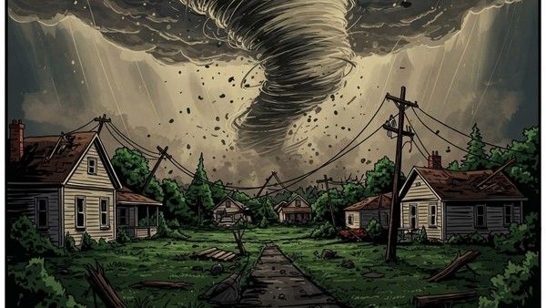 Angin Puting Beliung Disertai Hujan Lebat Melanda Kabupaten Serdang Bedagai, 12 Rumah Rusak
