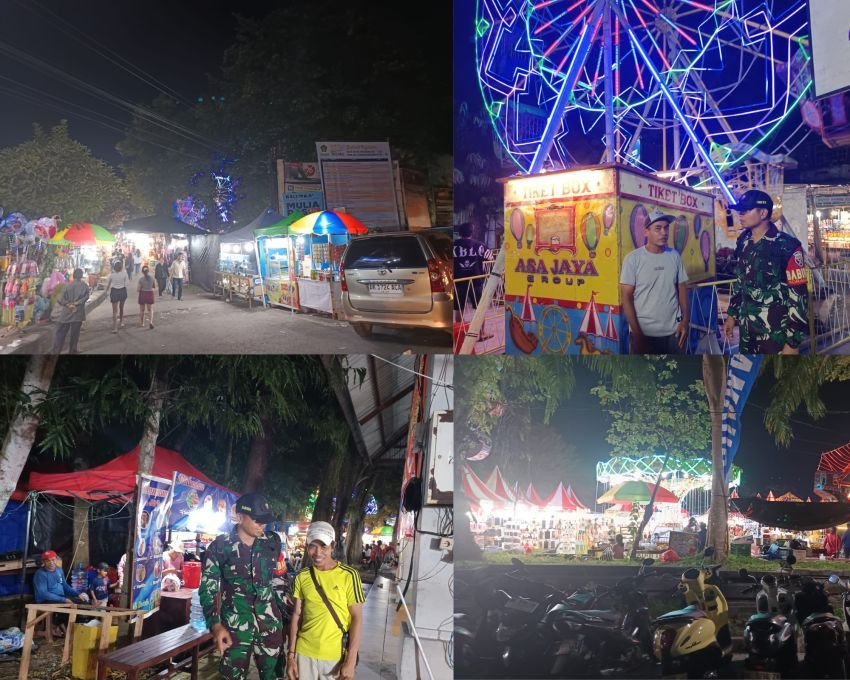 Babinsa Kawal Ketat Pasar Adat Pergung Jelang Galungan dan Kuningan, Pengunjung Capai 650 Orang