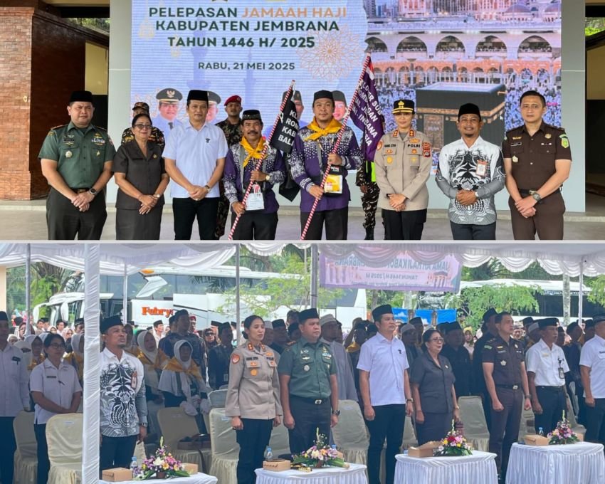 Kapolres Jembrana Hadiri Pelepasan 87 Jamaah Haji, Pastikan Keamanan dan Kelancaran Hingga Keberangkatan