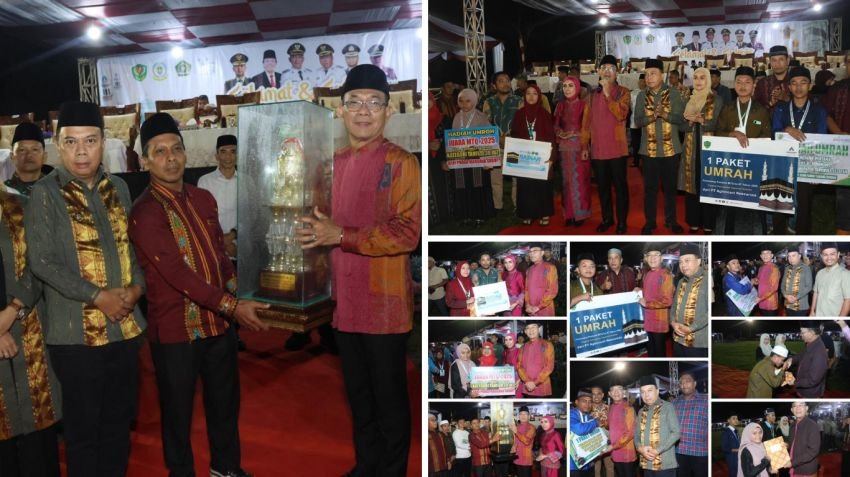 Sayur Matinggi Raih Juara Umum MTQ ke-57 Tapsel, Lima Peserta Dapat Hadiah Umrah