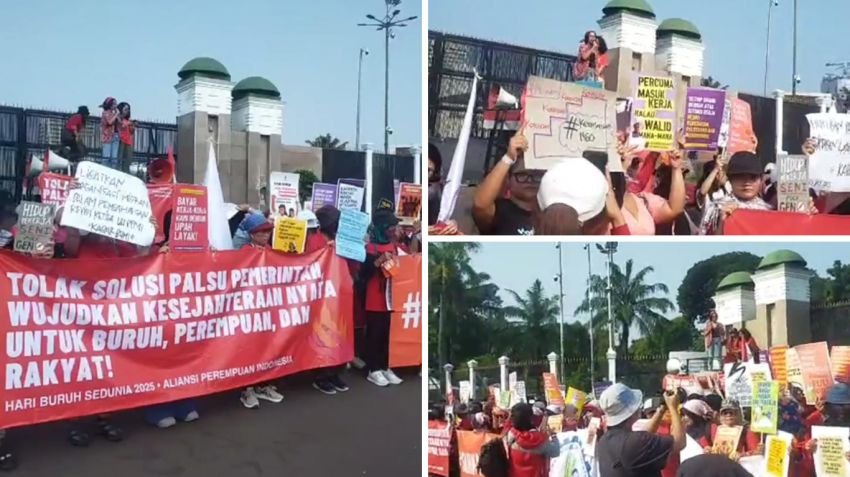 Sejumlah Buruh Padati DPR, Polri Siapkan Ribuan Personel untuk Pengamanan May Day 2025
