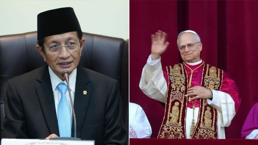 Menag Nasaruddin Umar Ucapkan Selamat atas Terpilihnya Paus Leo XIV, Apresiasi Pesan Damai Universal