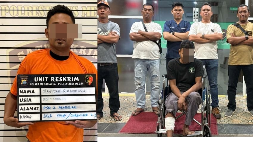 Pelaku Pencurian Sepeda Motor Milik Majikan Ditangkap Setelah Buron Setahun, Ditembak Saat Melawan Petugas