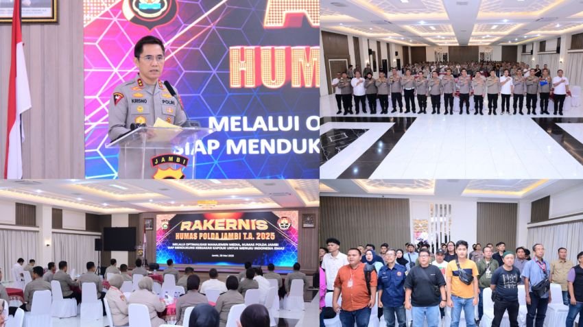 Rakernis Bidhumas Polda Jambi 2025: Perkuat Peran Humas sebagai Garda Depan Informasi di Era Digital