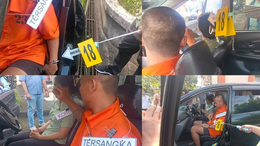 Polsek Denpasar Selatan Gelar Rekonstruksi Kasus Pembunuhan Remi Yuliana, Tersangka Peragakan 33 Adegan