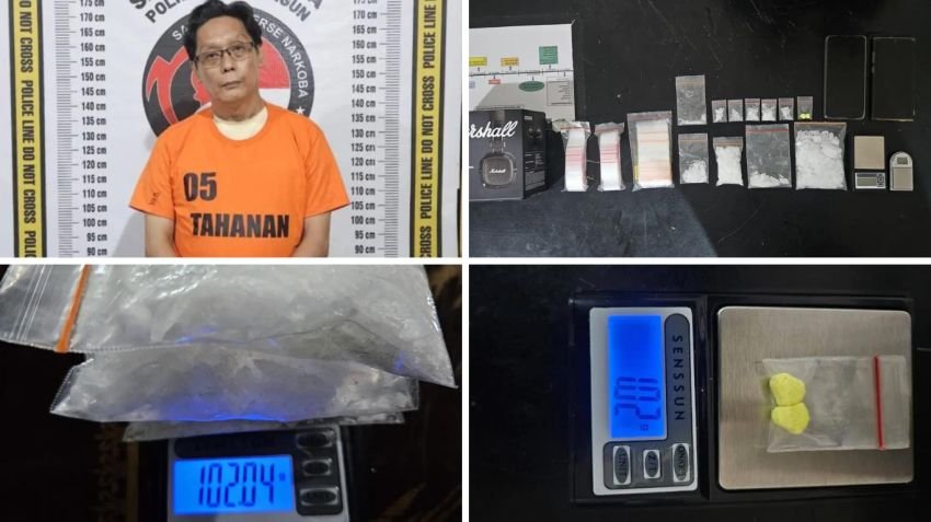 Polres Simalungun Bongkar Jaringan N4rkoba, Sita 102 Gram S4bu dan Ekst4si dari Tangan Wiraswasta