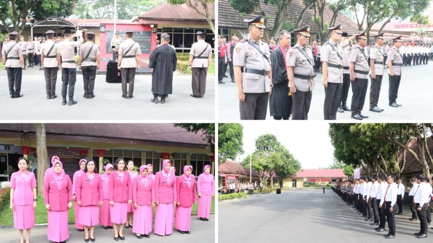 Kapolres Binjai Pimpin Sertijab Pejabat Utama, Komitmen Tingkatkan Profesionalisme dan Soliditas