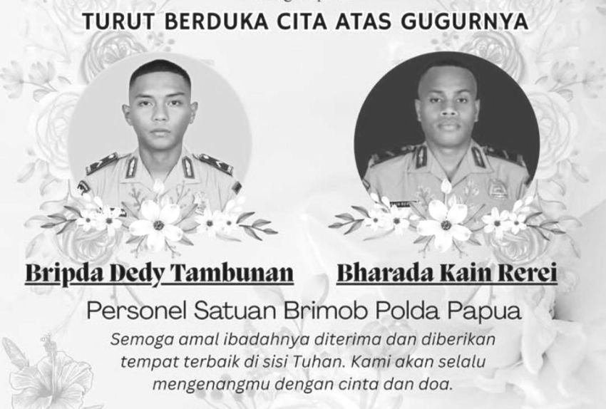 Dua Anggota Brimob Gugur Dit3mb4k KKB di Puncak Jaya, Papua Tengah