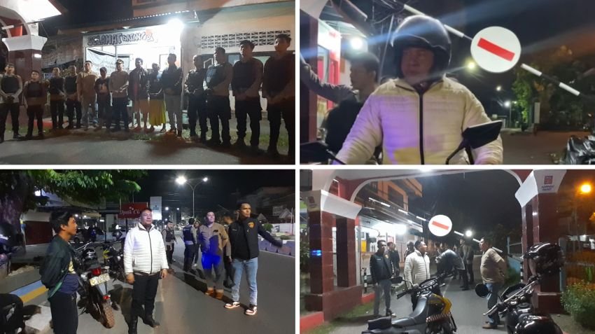 Kapolresta Jambi Pimpin Patroli Malam Bersama Tim Serigala Kota dan Unit Reskrim Polsek Jelutung