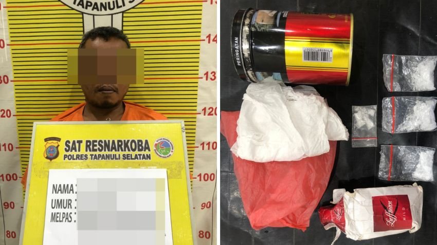 Pengedar Sabu Bermodus Tukar Buah Sawit Ditangkap Polsek Batang Toru