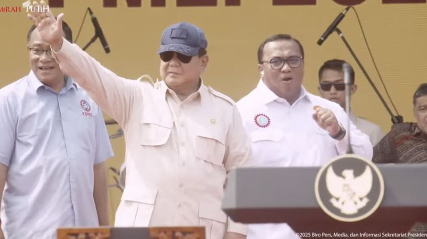 Setelah 60 Tahun, Prabowo Jadi Presiden Kedua Hadiri Hari Buruh, Siapa yang Pertama?