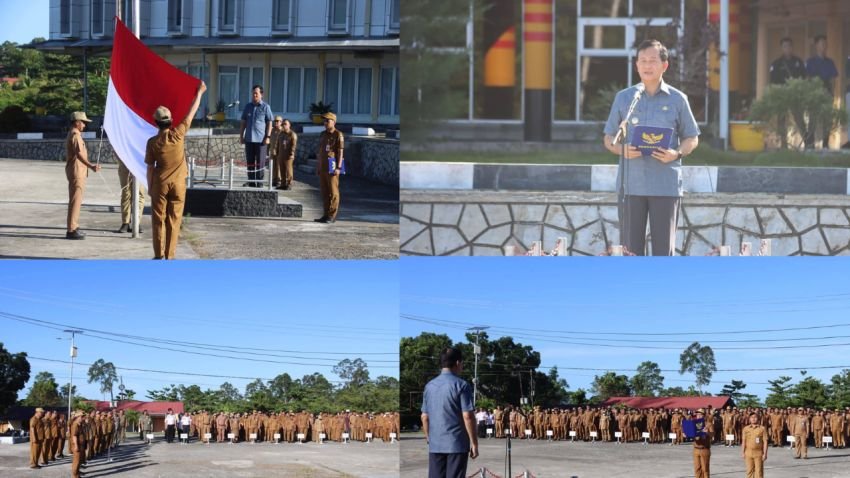 Wakil Bupati Nias Utara Pimpin Upacara Bendera dan Tegaskan Pentingnya Nilai Pancasila