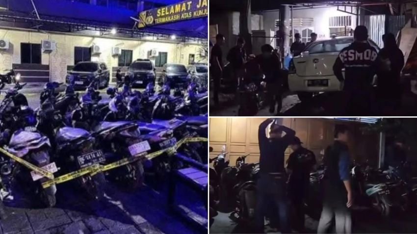 Puluhan Motor Diduga Hasil Kejahatan Diamankan dari Bengkel di Medan Tuntungan