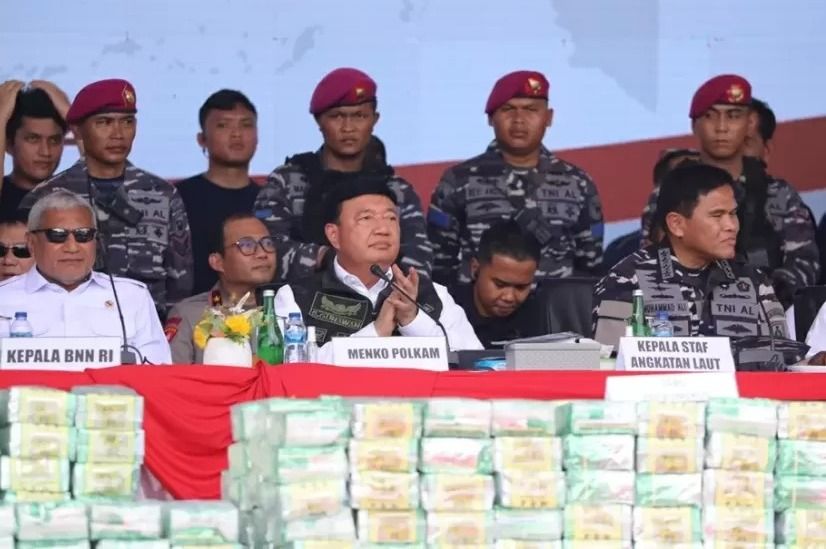 Menko Polhukam Pimpin Pemusnahan 2 Ton Sabu di Batam, Presiden Prabowo: Jadikan Indonesia 'Killing Ground' bagi Bandar Narkoba