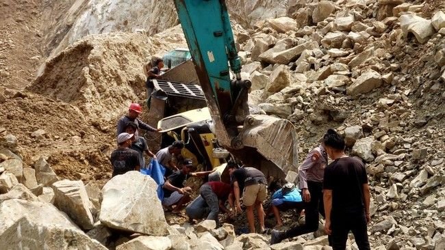 Polisi Tetapkan 2 Tersangka Tragedi Longsor Tambang Gunung Kuda