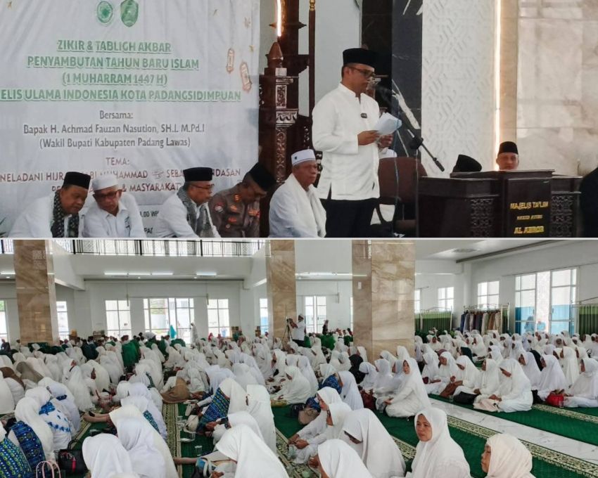 Sambut 1 Muharram 1447 H, MUI Padangsidimpuan Gelar Zikir dan Tabligh Akbar: Walikota Serukan Penguatan Ukhuwah dan Cinta Al-Qur&rsquo;an