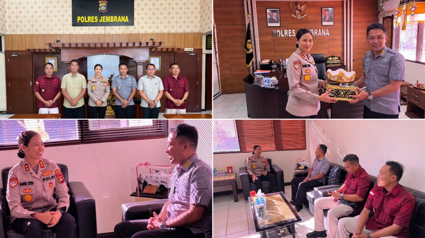 Kapolres Jembrana Terima Audiensi Kepala Rutan Kelas IIB Negara, Bahas Penguatan Sinergi Pengamanan