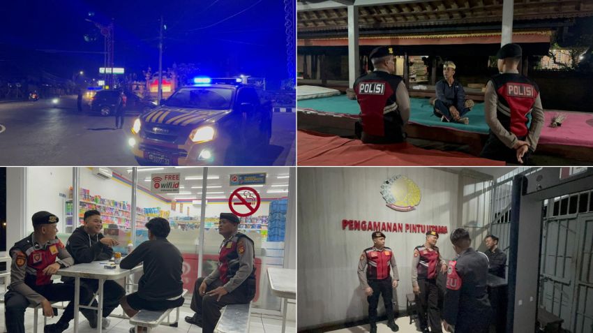 Cegah Kejahatan Malam Hari, Sat Samapta Polres Bangli Gencarkan Patroli Blue Light