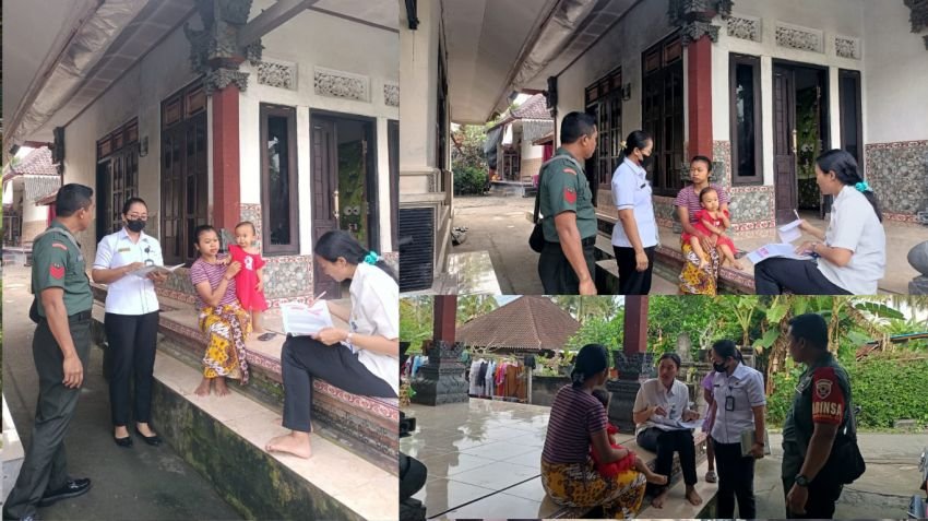 Babinsa Pohsanten Dampingi Pemeriksaan Balita Berisiko Stunting, Dorong Kesadaran Gizi Keluarga