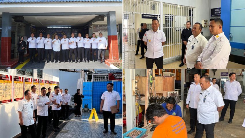 Inspektur Wilayah I Kemenimipas Kunjungi Rutan Kelas I Medan, Berikan Penguatan Pelayanan dan Pembinaan