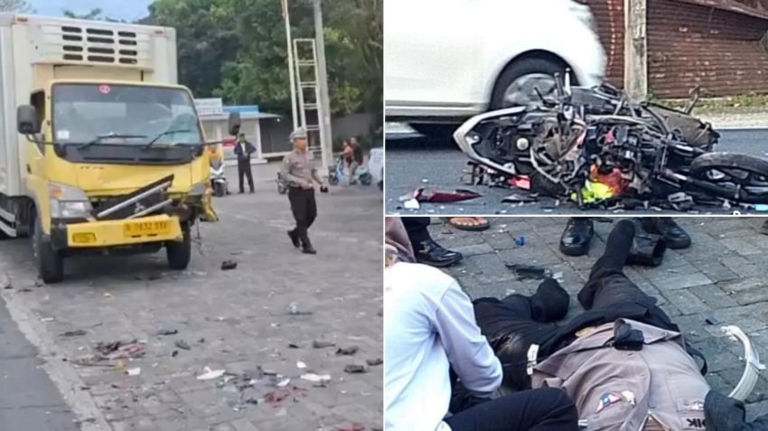 Polisi T3was Tertabrak Truk Saat Hendak ke ATM di Ngawi, Sopir Diamankan