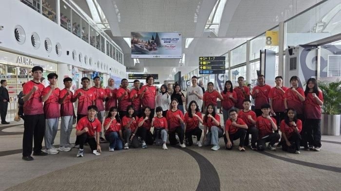 Kontingen Wushu Sumut Tiba di Surabaya, Siap Tampil Maksimal di Kejurnas 2025