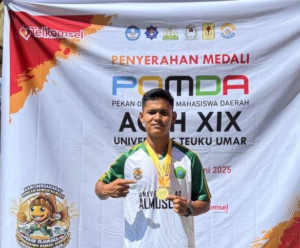 Bripda Seri Darmawan Raih Emas dan Perunggu di POMDA Aceh 2025, Harumkan Nama Polres Bireuen