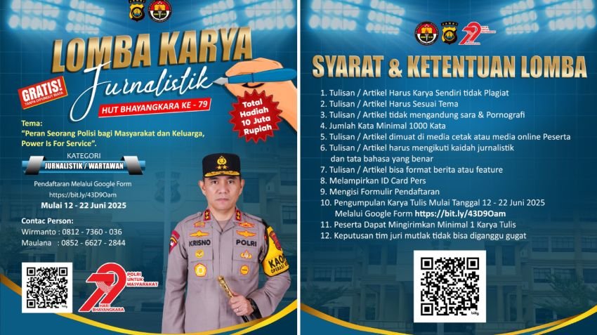 Rayakan Hari Bhayangkara ke-79, Polda Jambi Ajak Masyarakat Ikuti Lomba Konten Kreatif Bertema &ldquo;Polri untuk Masyarakat&rdquo;