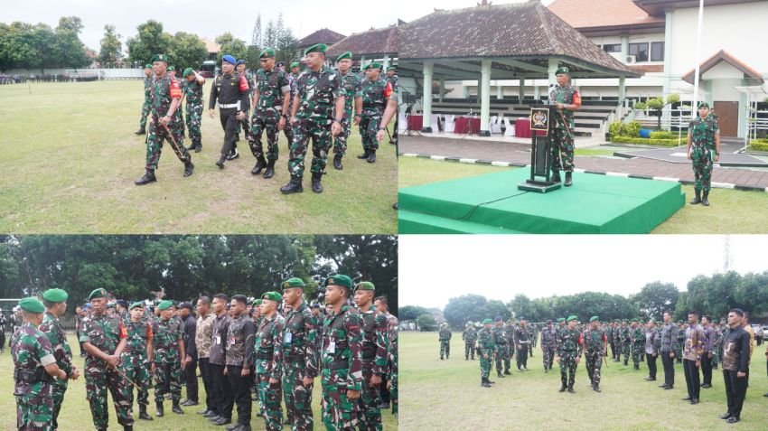 Danrem 163/Wira Satya Pimpin Apel Gelar Pasukan untuk Pengamanan VVIP Kunjungan Presiden di Bali
