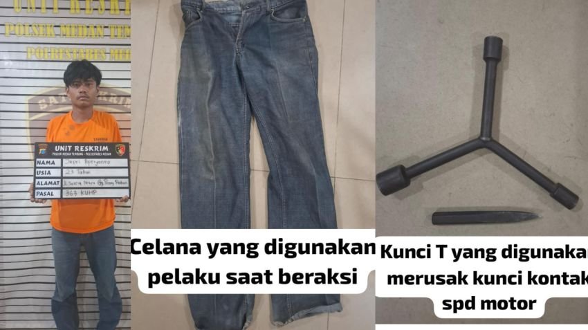 Unit Reskrim Polsek Medan Tembung Bekuk Pelaku Curanmor dalam Sepekan, Sepeda Motor Korban Sudah Dijual!