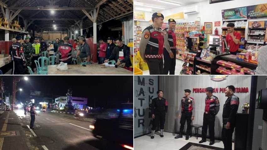 Polres Bangli Tingkatkan Patroli Blue Light, Jaga Kondusifitas Malam Hari