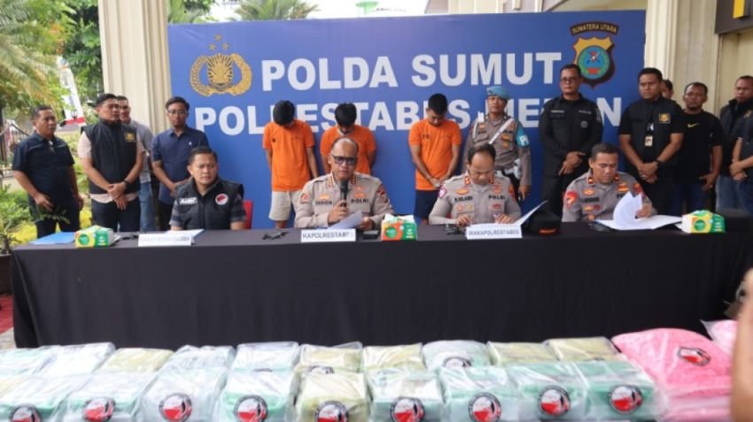 Jaringan Narkoba Internasional Digulung Polrestabes Medan, 20 Kg Sabu dan 58 Ribu Ekstasi Disita