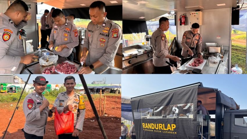 Polri Dirikan Dapur Lapangan untuk Korban Kebakaran Kapuk Muara