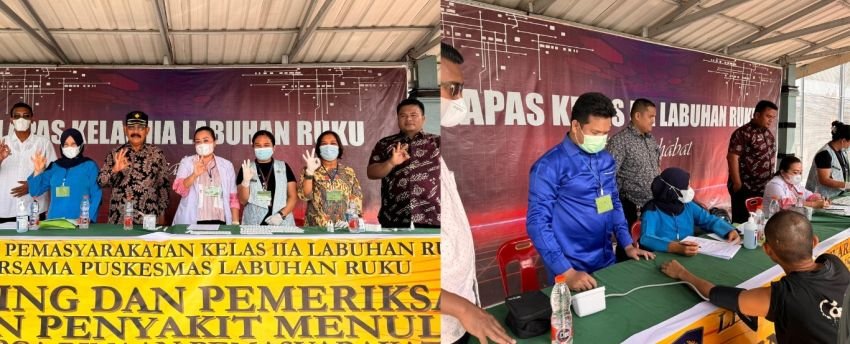 Wujud Tanggungjawab Terhadap Kesehatan Wargabinaan, Lapas Labuhan Ruku Gelar Pemeriksaan HIV