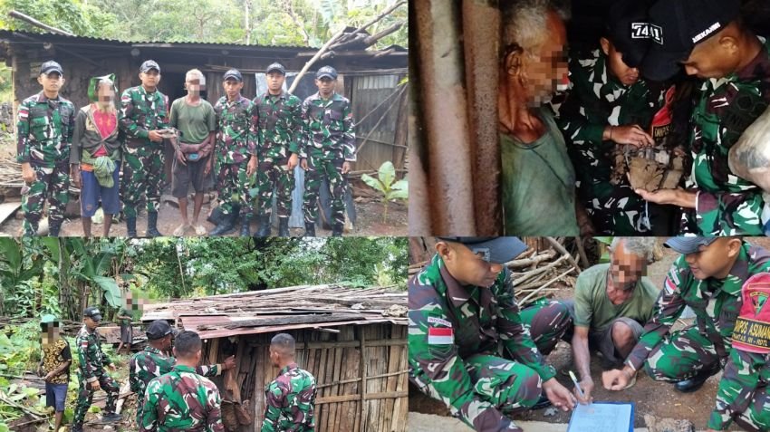 Warga Perbatasan Serahkan Granat Aktif ke Satgas Yonif 741/GN Sebagai Tanda Terima Kasih