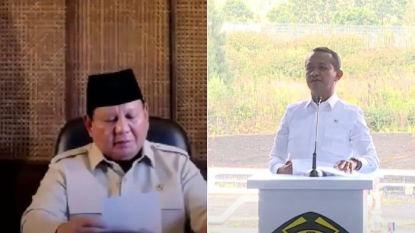 Prabowo Lempar Candaan ke Bahlil Saat Resmikan PLTS Papua: &ldquo;Nasib Kau Baik Jadi Menteri&rdquo;