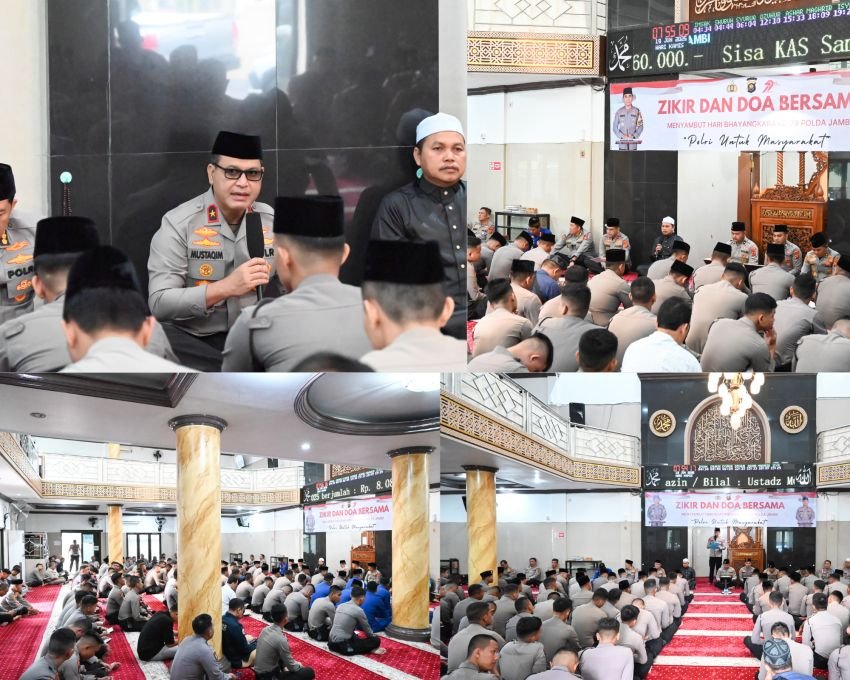 Polda Jambi Gelar Doa dan Dzikir Bersama Sambut Hari Bhayangkara ke-79