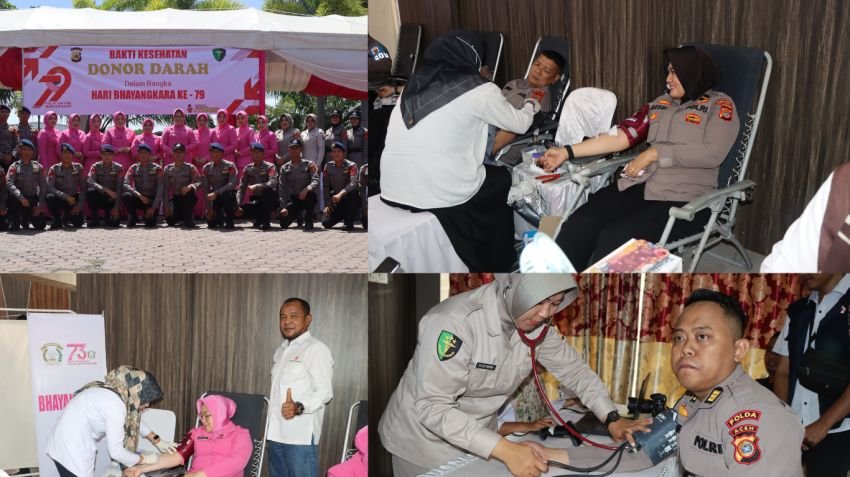 Polda Aceh Gelar Bakti Kesehatan Serentak Sambut Hari Bhayangkara ke-79